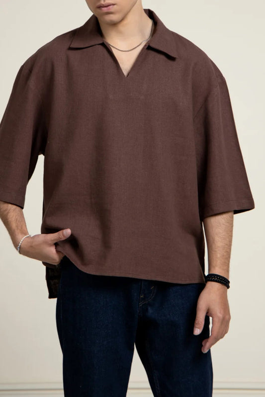 Loose Fit Linen Shirt