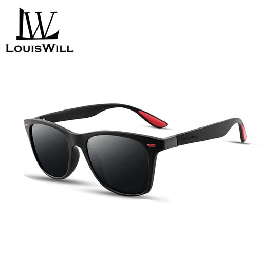 LouisWill Men Sunglasses Polarized Sunglasses UV400 Sunglasses Day Night Dual Use Safety Driving