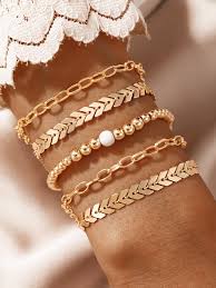 Shein- 5pcs Minimalist Bracelet |