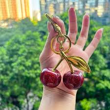 CHERRY KEYCHAIN FOR LADIES BAGS AND HAND BAGS