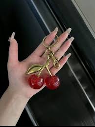 CHERRY KEYCHAIN FOR LADIES BAGS AND HAND BAGS