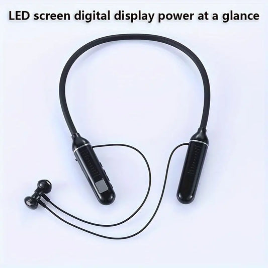 Shoabify Bluetooth 5.3 Wireless Neckband Earphones with TF Card Support